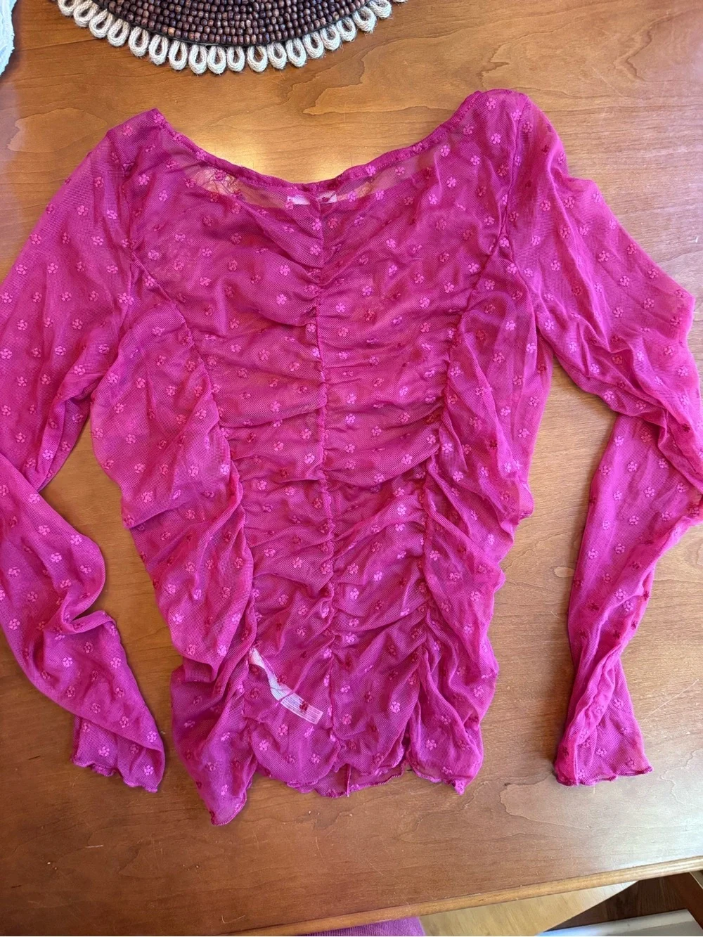 Free People Most Likely Layering Top In Glass Roses size S